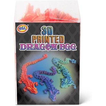 HGL 3D Printed Dragon Egg: Fascinating 3D Design: Movable Dragon In Elegant Dragon Egg. 31.SV22151 5021813221517