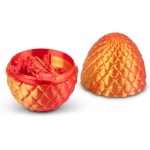HGL 3D Printed Dragon Egg: Fascinating 3D Design: Movable Dragon In Elegant Dragon Egg. 31.SV22151 5021813221517