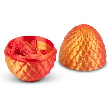 HGL 3D Printed Dragon Egg: Fascinating 3D Design: Movable Dragon In Elegant Dragon Egg. 31.SV22151 5021813221517