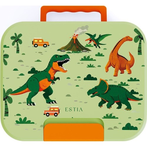 Estia Children's Lunch Box Save the Aegean 950ml With 3 Stainless Detachable Pouches Dino Explorer 01-44312 5207158044312