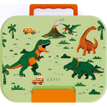 Estia Children's Lunch Box Save the Aegean 950ml With 3 Stainless Detachable Pouches Dino Explorer 01-44312 5207158044312