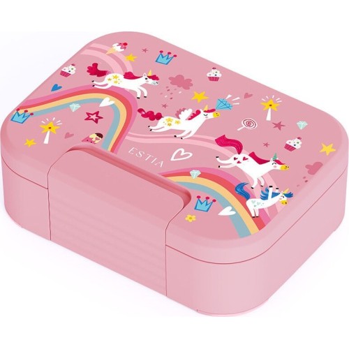 Estia Save the Aegean Children's Lunch Box 750ml With Double Detachable Anoxid.rainbow Dreams Case 01-44152 5207158044152
