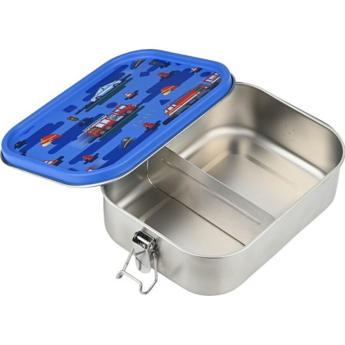 Estia Food Container Stainless Steel With Divider 1200ml City Heroes 01-43582 5207158043582
