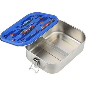 Estia Food Container Stainless Steel With Divider 1200ml City Heroes 01-43582 5207158043582