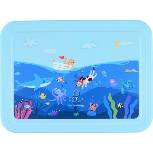 Estia Children's Food Container Save the Aegean 1330ml With 5 Ocean Play Pouches 01-33378 5207158033378