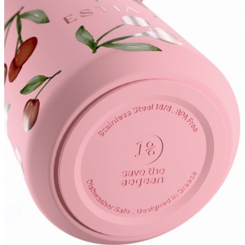 Estia Thermos Pulse Save the Aegean 500ml Cherry Rose 01-42431 5207158042431