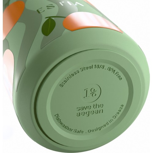 Estia Θερμος Lens Save the Aegean 360ml Peach Garden 01-43100 5207158043100