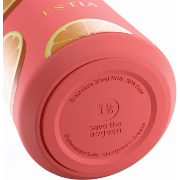 Estia Thermos Lens Save the Aegean 360ml Orange Pop 01-43056 5207158043056