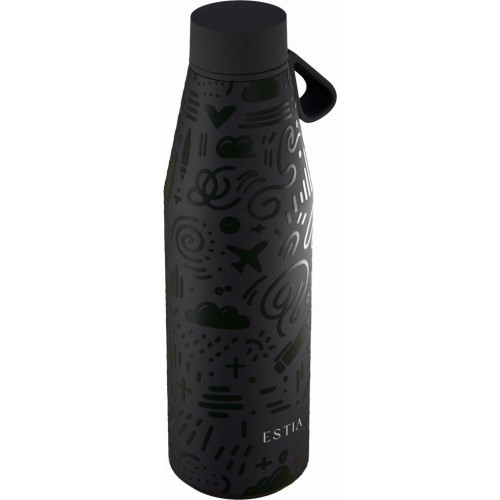 Estia Thermos Flow Save the Aegean 500ml Noir Echo 01-42059 5207158042059