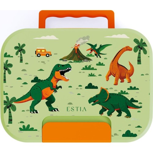 Estia Παιδικά Φαγητοδοχείο Save the Aegean 750ml ΜΕ διπλή Αποσπώμενη θήκη Dino Explorer 01-44008 5207158044008
