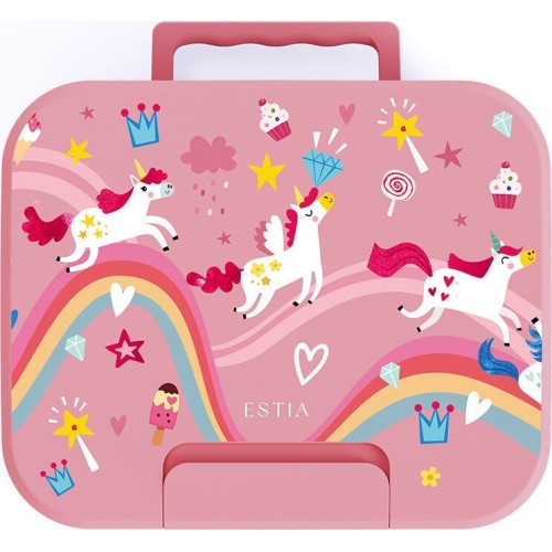 Estia Children's Lunch Box Save the Aegean 950ml With 3 Stainless Detachable Cases Rainbow Dreams 01-44367 5207158044367