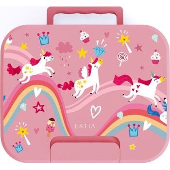 Estia Children's Lunch Box Save the Aegean 950ml With 3 Stainless Detachable Cases Rainbow Dreams 01-44367 5207158044367