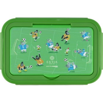 Estia παιδικό φαγητοδοχείο Save the Aegean 1400ml ΜΕ 3 θήκες Jungle Kick 01-33637 5207158033637