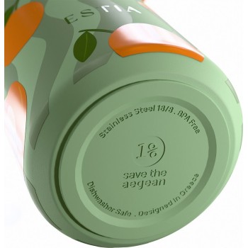 Estia Thermos Pulse Save the Aegean 500ml Peach Garden 01-42660 5207158042660