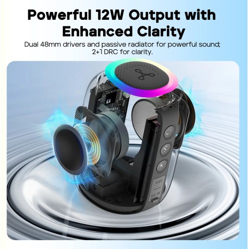 Ηχείο Tribit Stormbox Mini+ BTS33 Bluetooth IPX7 12W Black E33-2592N-04 | Toys-shop.gr