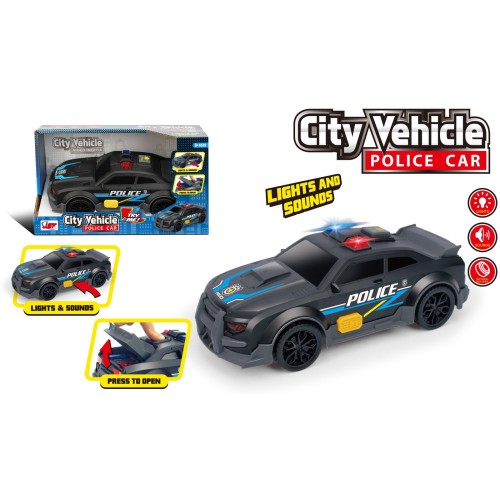 Toys-shop Choice Friction Power Police Car With Light And Sound JA132716 6990526327160