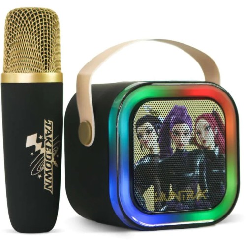 otl technologies kpop demon hunters Ασύρματο Ηχείο Καραόκε OTL K-Pop Demon Hunters Popsing Με 1 Μικρόφωνο & LED Φωτισμό (Μαύρο) 