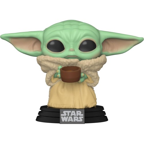 Funko Pop! Star Wars: Mandalorian - The Child With Cup N.378 Bobble-Head Vinyl Figure 49933 | Toys-shop.gr