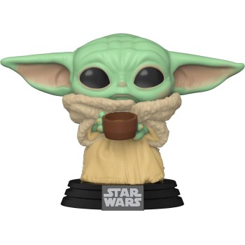Funko Pop! Star Wars: Mandalorian - The Child With Cup N.378 Bobble-Head Vinyl Figure 49933 | Toys-shop.gr