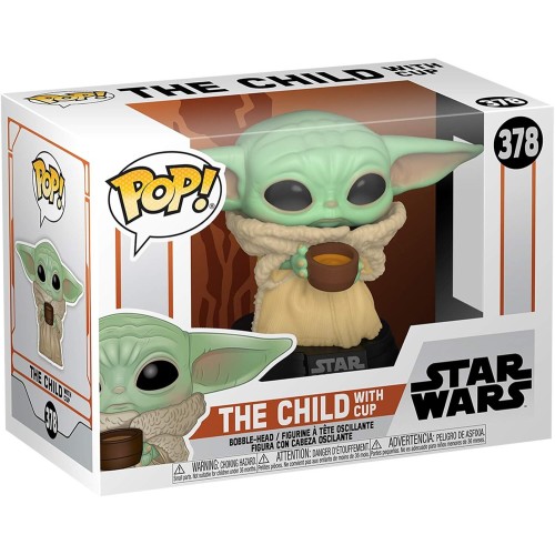 Φιγούρα Βινυλίου Funko Pop! Star Wars: Mandalorian - The Child With Cup N.378 Bobble-Head Vinyl Figure 49933 889698499330