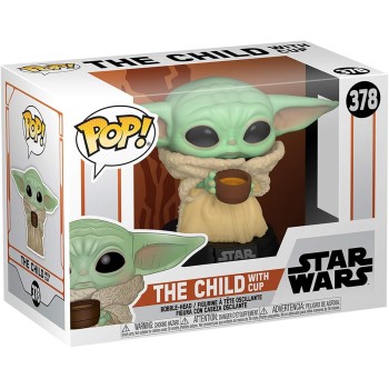Funko Pop! Star Wars: Mandalorian - The Child With Cup N.378 Bobble-Head Vinyl Figure 49933 | Toys-shop.gr