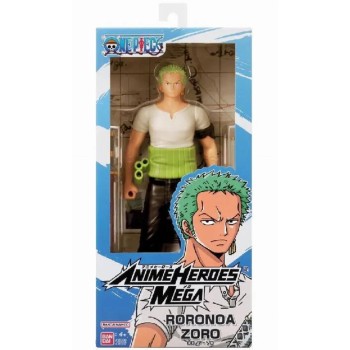 BANDAI NAMCO Anime Heroes Mega World Collectable: One Piece - Roronoa Zoro Action Figure (30Cm) 38332 | Toys-shop.gr