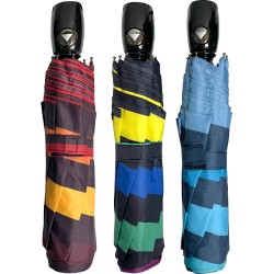 chanos Rain Umbrella Womens Spasti 3s Automatic R55cm Polyester Striped Trend 307016 | Toys-shop.gr