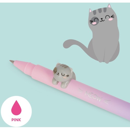 Legami Gel Pen With Be Curious Kitty Animal Decoration - Lovely Friends kitty CPP0017 8052694036560