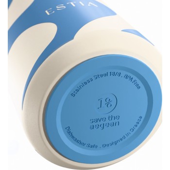 Estia Θερμος Lens Save the Aegean 360ml Ocean Waves 01-43032 | Toys-shop.gr