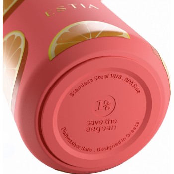 Estia Thermos Pulse Save the Aegean 500ml Orange Pop 01-42622 | Toys-shop.gr