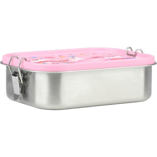 Estia Stainless Steel Food Container With Divider 1200ml Rainbow Dreams 01-43551 | Toys-shop.gr