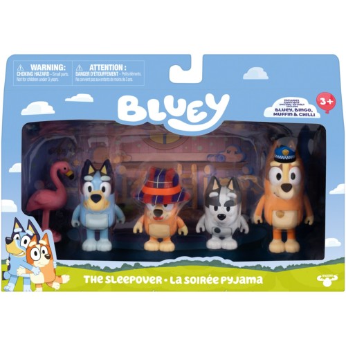 Giochi Preziosi Bluey 4 φιγούρες - The Sleepover BLYB8000 | Toys-shop.gr