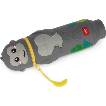 Legami Gorilla wild but Kind 2-in-1 Silicone Pencil Case - Kawaii gorilla KA0026 | Toys-shop.gr