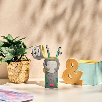 Legami Gorilla wild but Kind 2-in-1 Silicone Pencil Case - Kawaii gorilla KA0026 | Toys-shop.gr