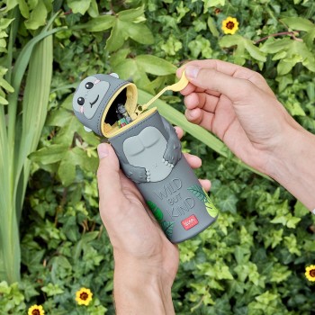 Legami Gorilla wild but Kind 2-in-1 Silicone Pencil Case - Kawaii gorilla KA0026 | Toys-shop.gr