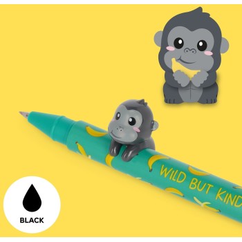 Legami Pen With wild but Kind Gorilla Animal Decoration - Lovely Friends gorilla CPP0030 | Toys-shop.gr