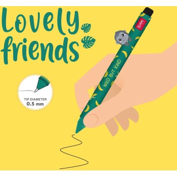 Legami Pen With wild but Kind Gorilla Animal Decoration - Lovely Friends gorilla CPP0030 | Toys-shop.gr