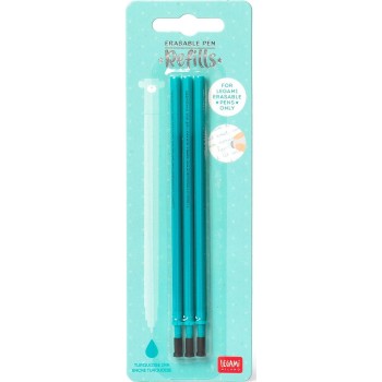 Legami Set of 3 Refills for Erasable Pens - Turquoise Ink - Erasable Pen turquoise REFEP0010 | Toys-shop.gr