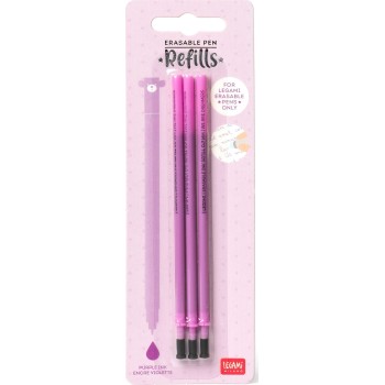 Legami Set of 3 Refills for Erasable Pens - Purple Ink - Erasable Pen purple REFEP0009 | Toys-shop.gr