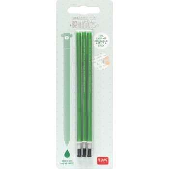 Legami Set of 3 Refills for Erasable Pens - Green Ink - Erasable Pen green REFEP0007 | Toys-shop.gr