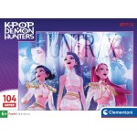 Clementoni kpop demon hunters Super Color pop Demon Hunters Jigsaw 104 pcs 1210-27257 | Toys-shop.gr