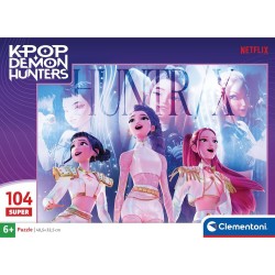 Clementoni kpop demon hunters Super Color pop Demon Hunters Jigsaw 104 pcs 1210-27257 | Toys-shop.gr