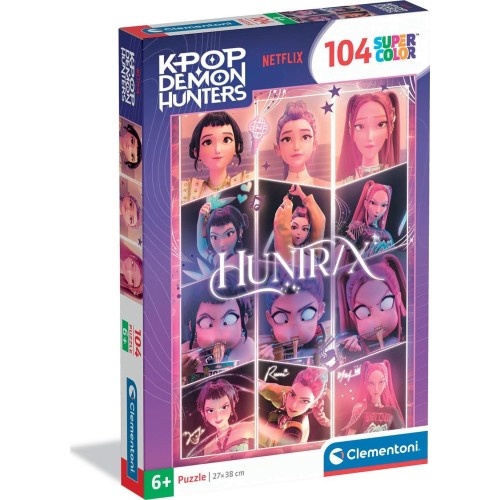Clementoni kpop demon hunters Children's Puzzle Super Color K-pop Demon Hunter 104 pcs 1210-21763 | Toys-shop.gr