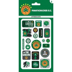 Χάρτινη Πόλη Puffy Stickers - Panathinaikos Basketball 3 HP.ST.P.0130 | Toys-shop.gr