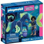 Playmobil Fantasy & Magic Unicorn Moonlight With Fairy 72217 | Toys-shop.gr