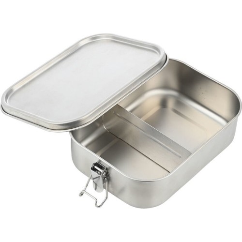 Estia Stainless Steel Food Container With Divider 1200ml Brushed 01-41366 | Toys-shop.gr