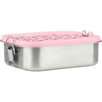 Estia Stainless Steel Food Container With Divider 1200ml Cherry Rose 01-41373 | Toys-shop.gr