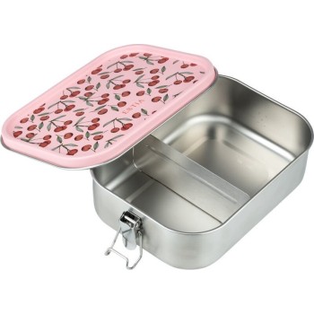 Estia Stainless Steel Food Container With Divider 1200ml Cherry Rose 01-41373 | Toys-shop.gr