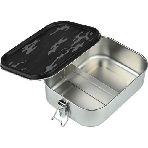 Estia Stainless Steel Food Container With Divider 1200ml Dark Camo 01-41380 | Toys-shop.gr