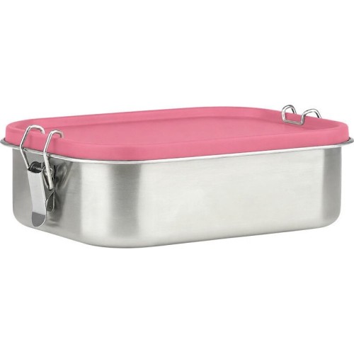 Estia Stainless Steel Food Container With Divider 1200ml Rose 01-41403 | Toys-shop.gr